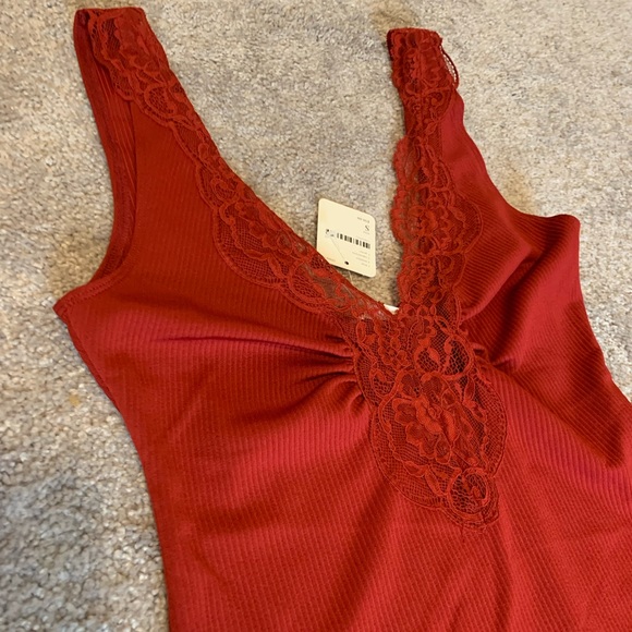 NWT FreePeople Red Bodysuit - Picture 3 of 7